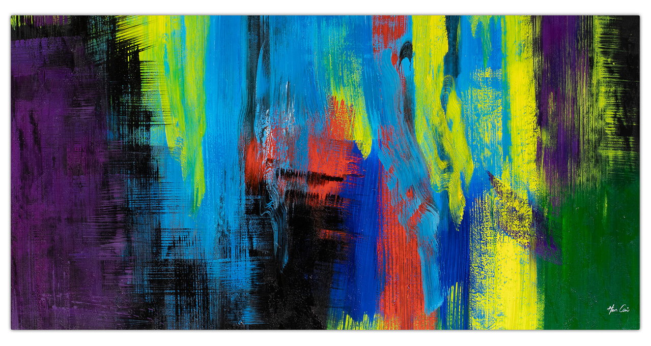XXL Olieverf schilderijen 'Colors of the Soul' | Handgeschilderd unicum in de ruimte.