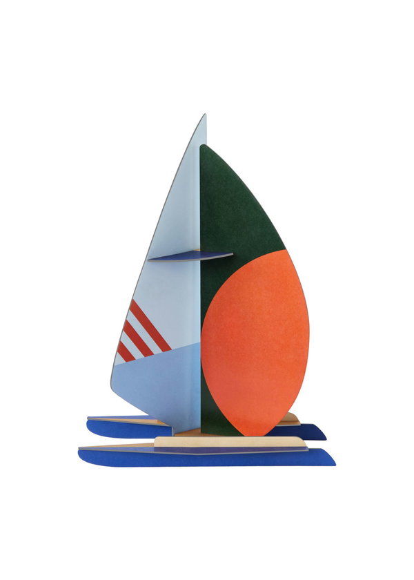 Esculturas de papel 'Abstract Sailboat Art'