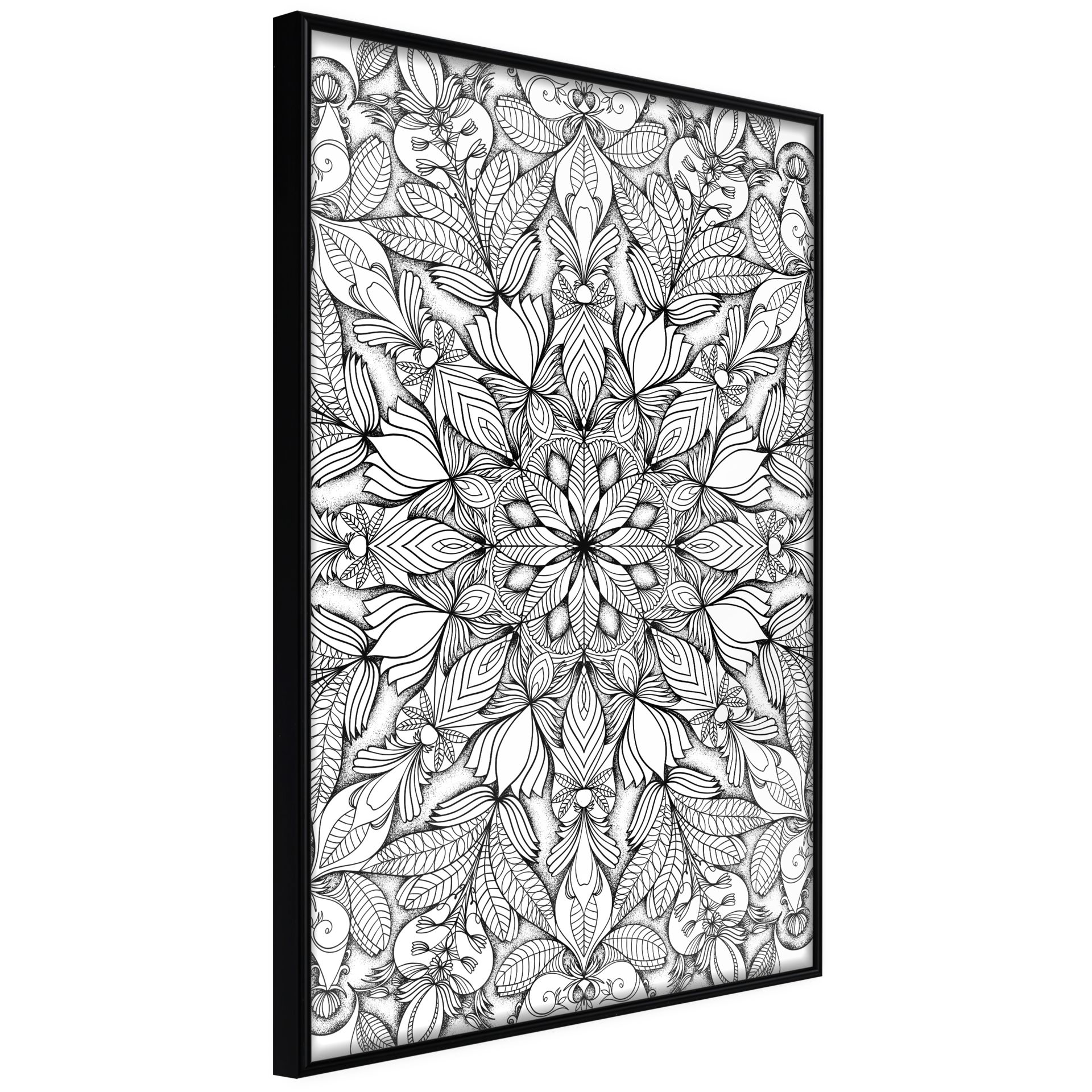 Poster 'Colourless Mandala' bestellen KunstLoft