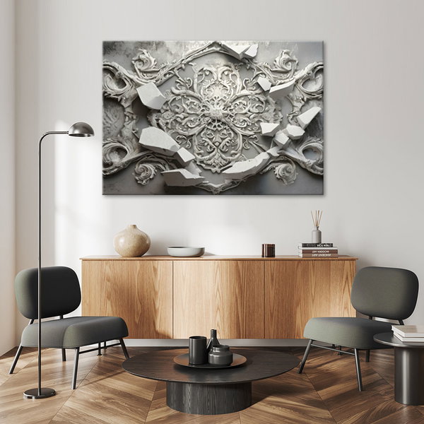 Kunstdruck auf Leinwand 'Shattered Elegance'