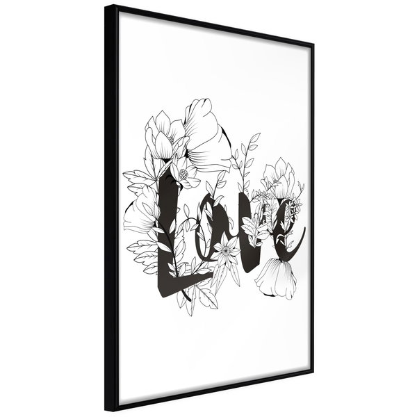 Poster 'Love With Flowers'