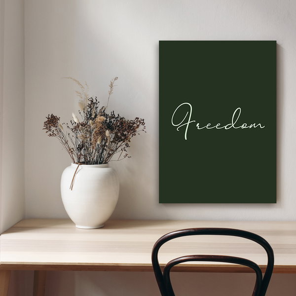Kunstdruck auf Leinwand 'Freedom'