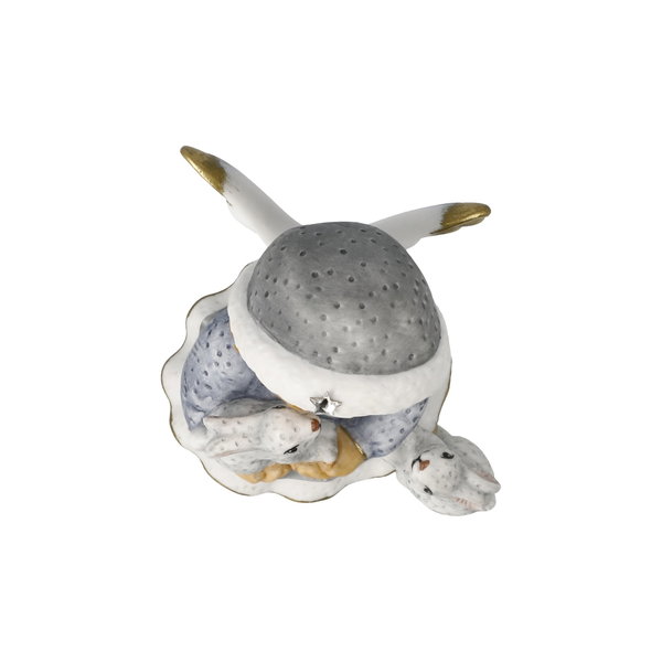 Porzellan Figur 'Winterspaziergang' von Julia E. Limpke 6x10,5x8cm