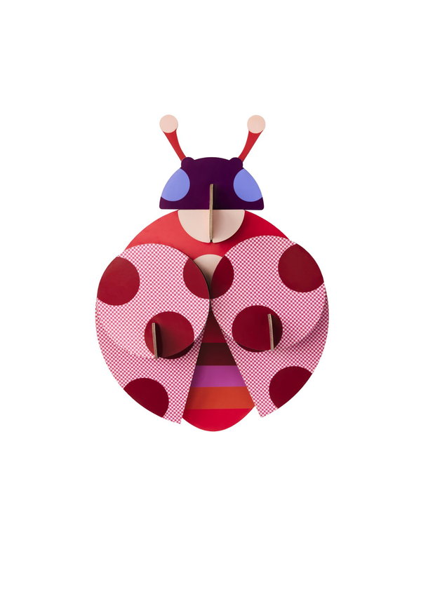 Scultura da parete in cartone 'Dotted Lady'