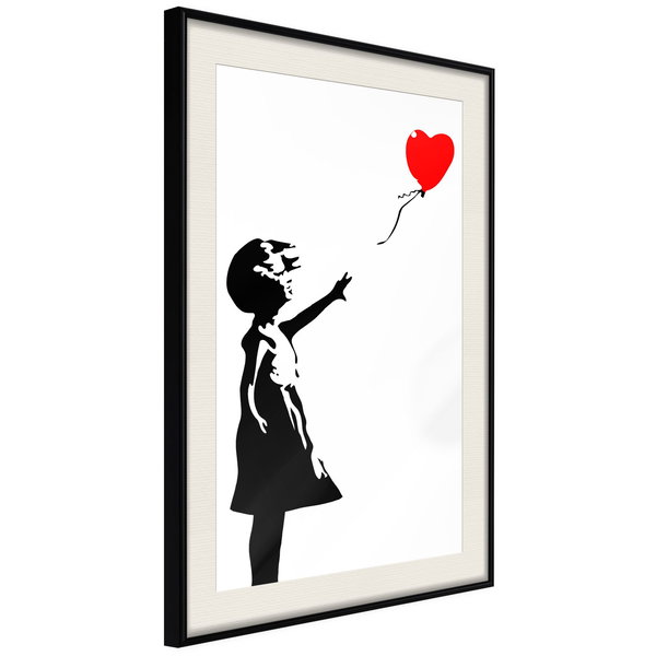 Poster 'Little Girl with a Balloon'