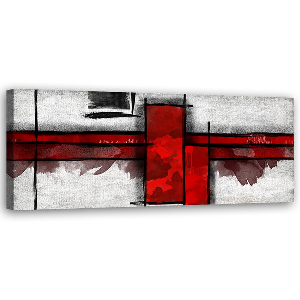 Kunstdruck auf Leinwand 'Crimson Crossroads'