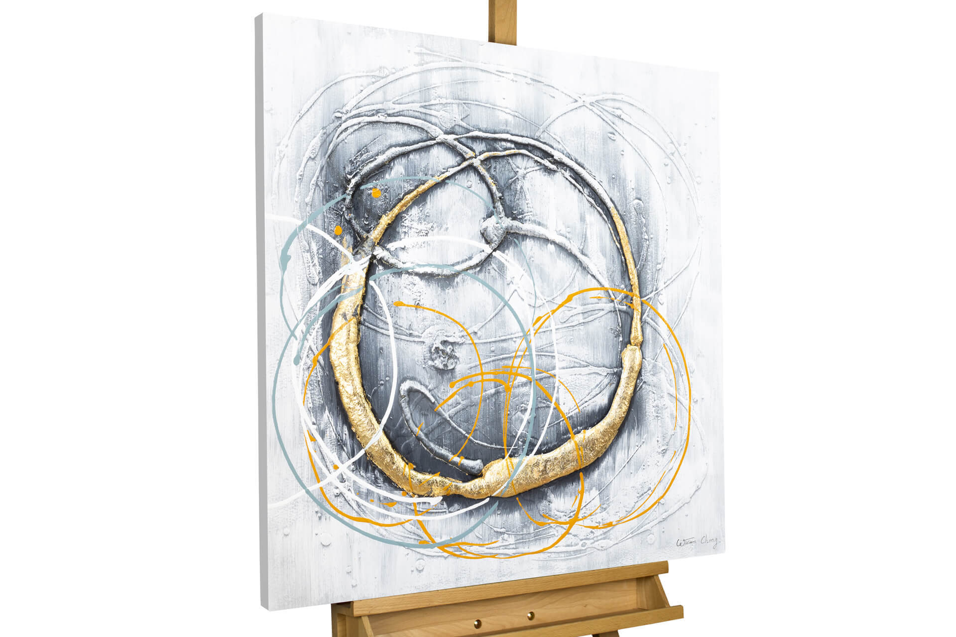 Acryl Schilderij 'Golden Union' Bestellen | KunstLoft