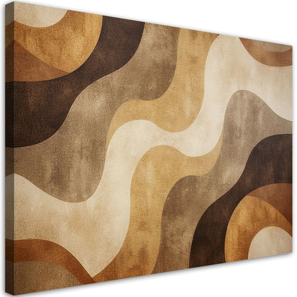 Lærredstryk 'Earthy Waves'