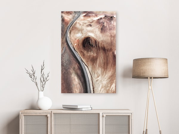 Kunstdruck auf Leinwand 'Mountain Serpentine Vertical'