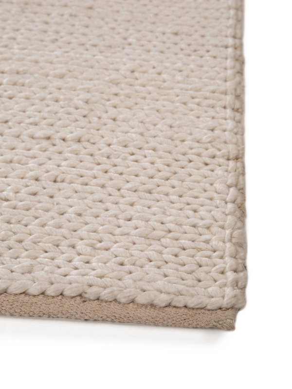 Design Wollteppich Uno Beige