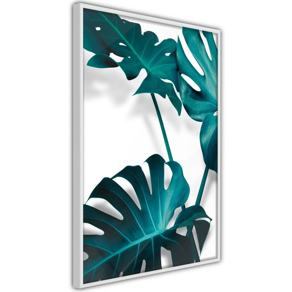 Poster 'Turquoise Monstera II'