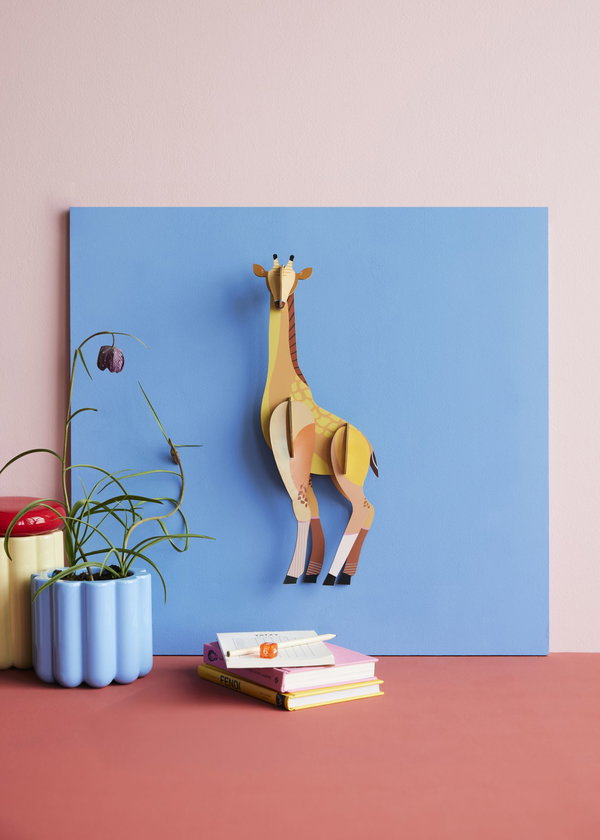 Wanddeko Papier 'Tall Giraffe'