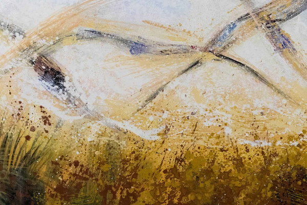 Pintura aplicada con generosidad