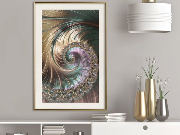 Poster 'Iridescent Spiral'