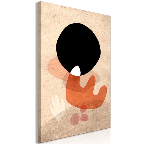 Kunstdruck auf Leinwand 'Black Stone Vertical'