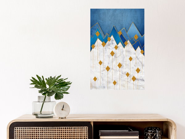 Kunstdruck auf Leinwand 'Snowy Land Vertical'