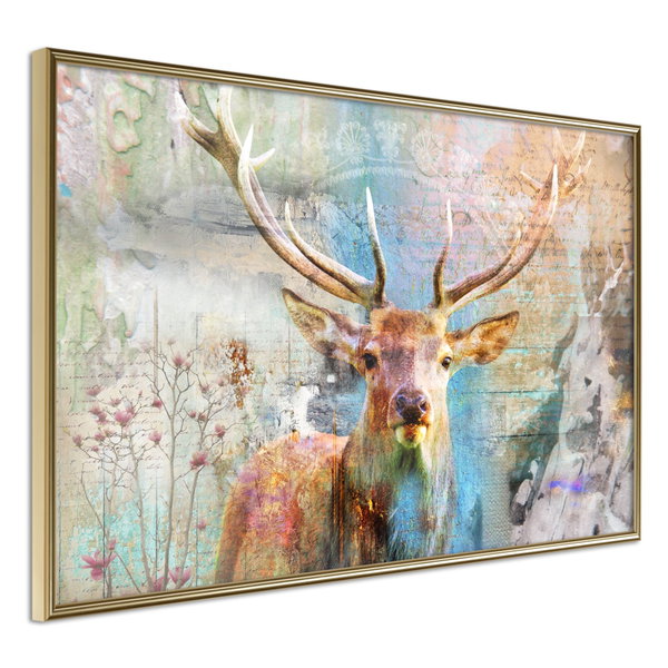 Poster 'Pastel Deer'