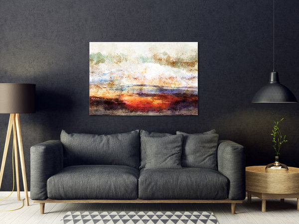 Kunstdruck auf Leinwand 'Gold Rush Wide'