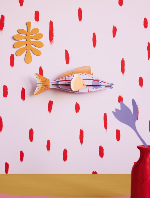 Wanddeko Papier 'Kreativer Fisch'