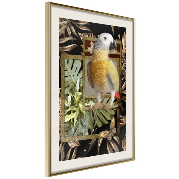 Poster 'Composition with Gold Parrot'