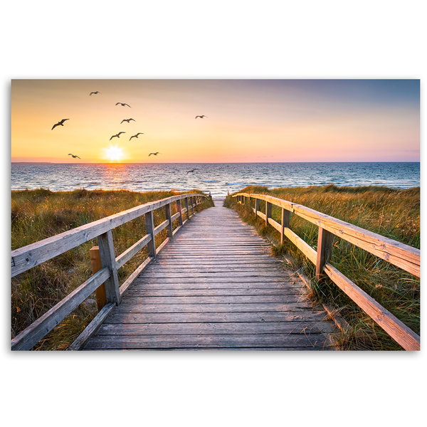 Kunstdruck auf Leinwand 'Boardwalk'