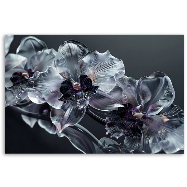 Impression sur toile 'Gray Prism Blossoms'