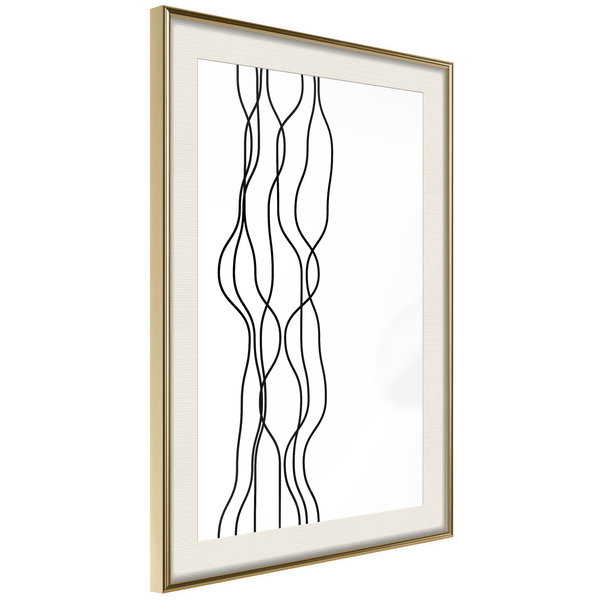 Poster 'Wavy Lines'