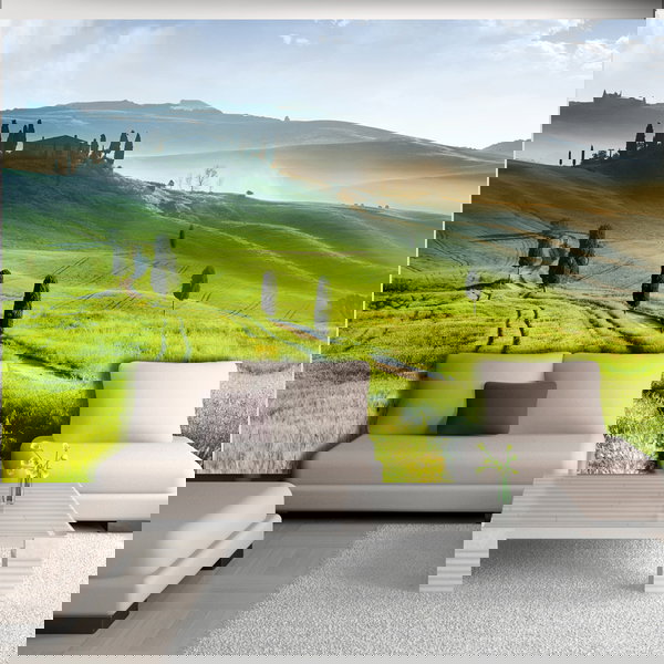 Tapete 'Morgen auf dem Lande'