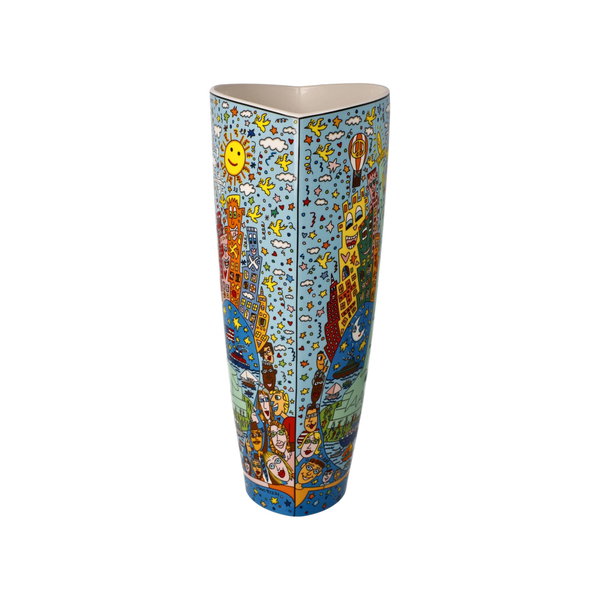 Porzellan Vase 'Big Apple Liberty' von James Rizzi 11x28x15cm