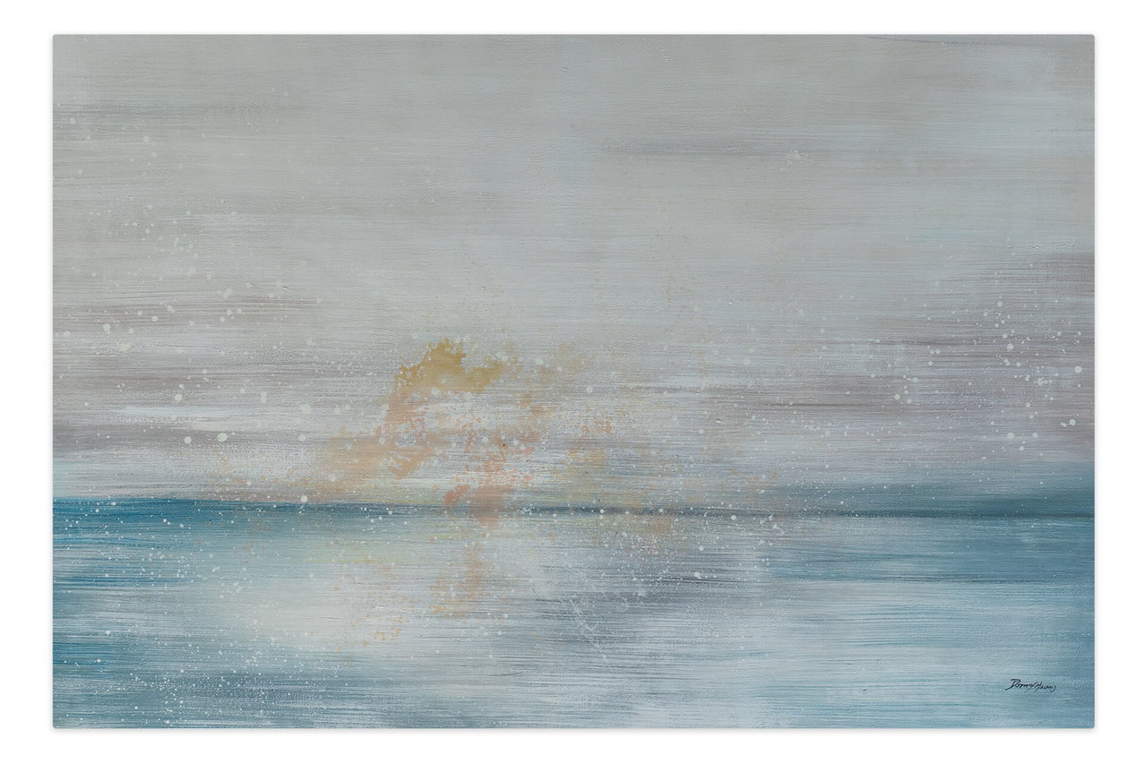 Olieverf schilderijen 'Grey Transcendence' | Handgeschilderd unicum 180x120cm komt in de ruimte goed tot zijn recht.