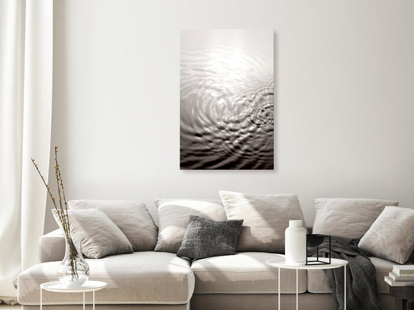 Kunstdruck auf Leinwand 'Water Surface Vertical'