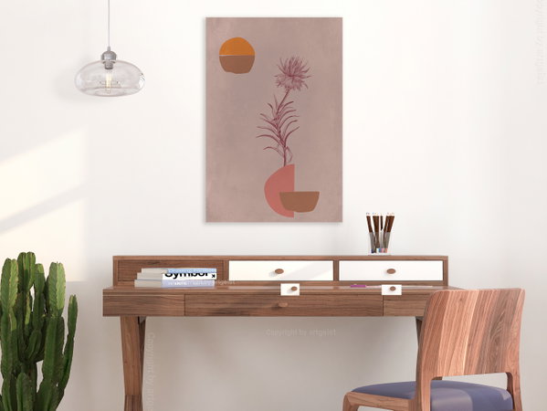 Art print on canvas 'Hydrangea Vertical'