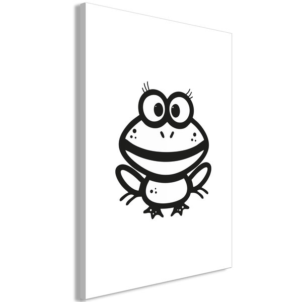 Impression sur toile 'Happy Frog Vertical'