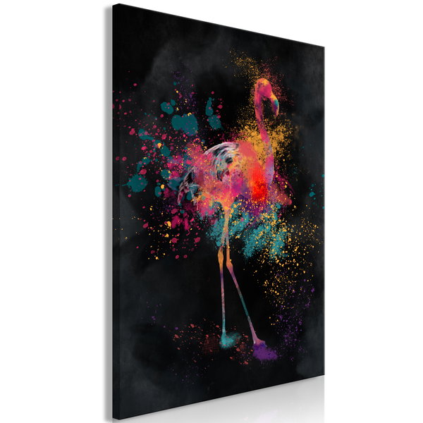 Art print on canvas 'Flamingo Colour Vertical'