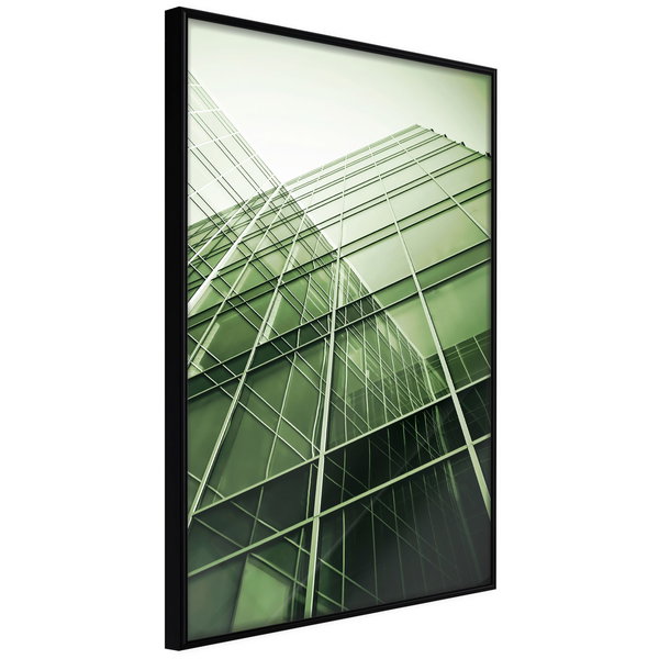 Poster 'Steel and Glass (Green)'