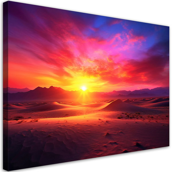Canvas Poster 'Radiant Ocean Sunset 6'