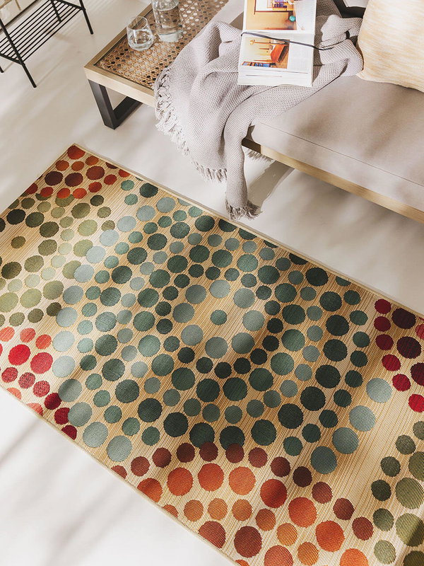 Design In- &amp; Outdoor-Teppich Artis Beige/Bunt