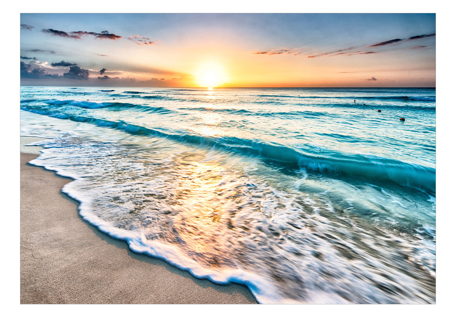 Behang 'Walk Along the Seashore'