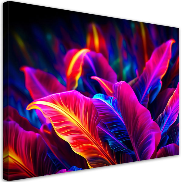 Canvas Poster 'Neon Jungle 1'