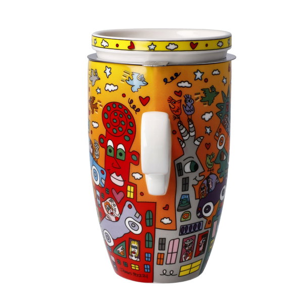 Goebel Tea Mug with Infuser and Lid 'Around Traffic'