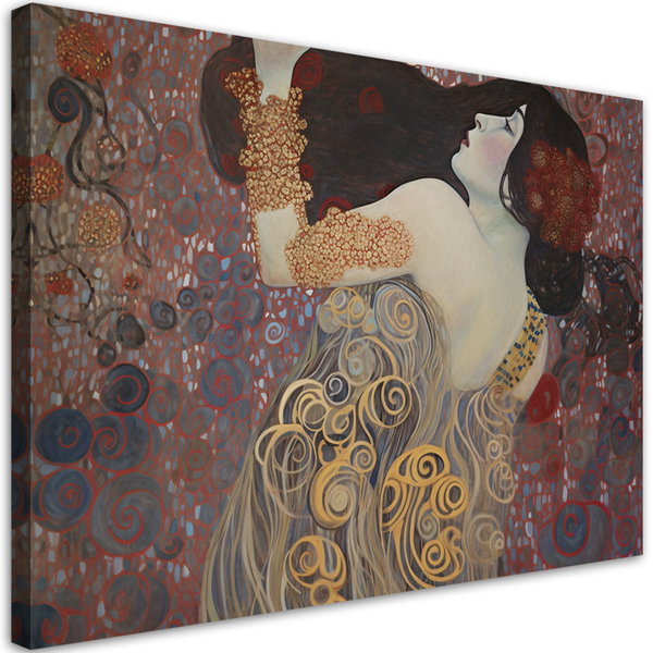 Canvas Poster 'Klimt's Spirals of Desire'