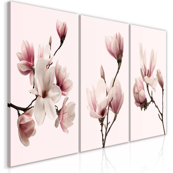 Cuadro impreso sobre lienzo 'Spring Magnolias (3 Parts)'