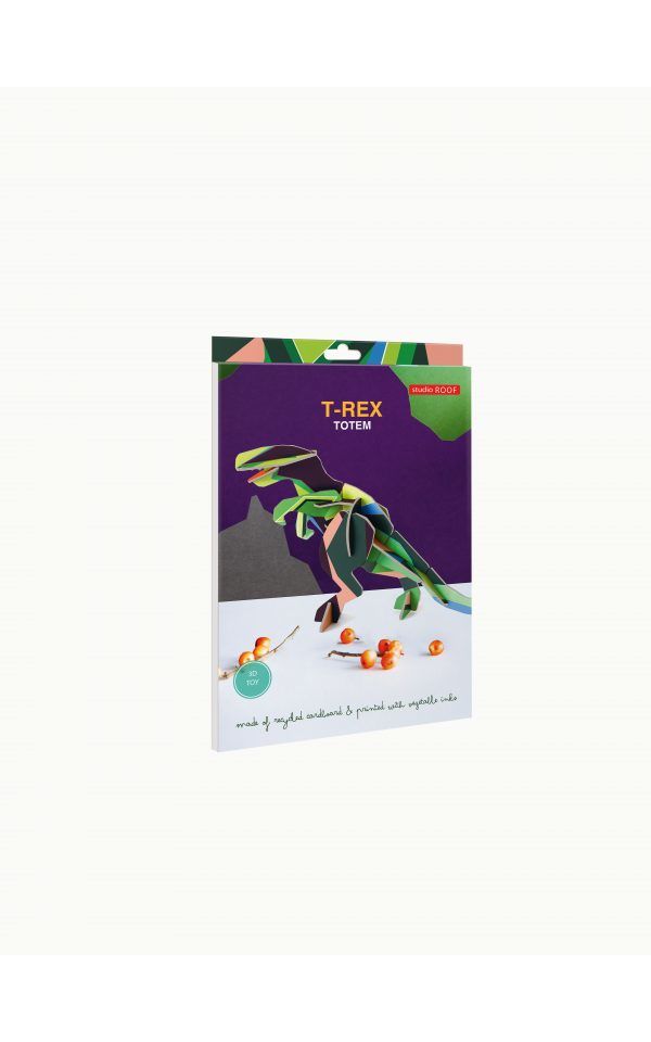 Papierskulptur 'Jade-Dino'
