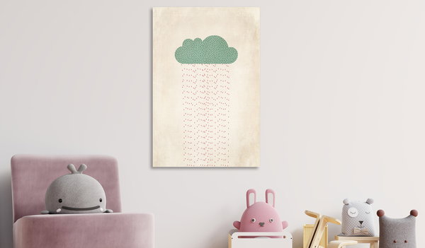 Art print on canvas 'Candy Rain Vertical'