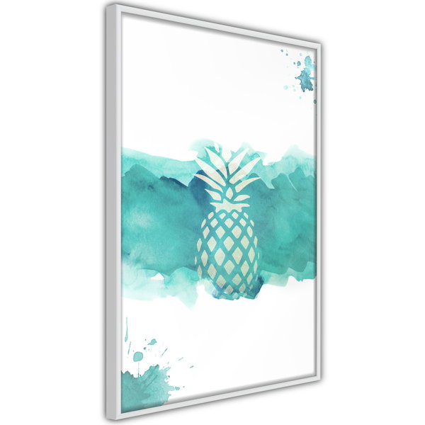 Poster 'Pineapple in Watercolours'