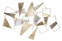 Μεταλλικό διακοσμητικό τοίχου 'Edges and Corners' 100x70x4cm