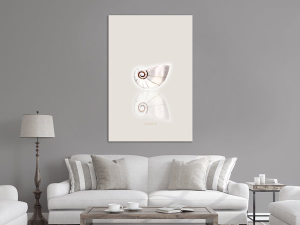 Kunstdruck auf Leinwand 'Ceramic Shell Vertical'