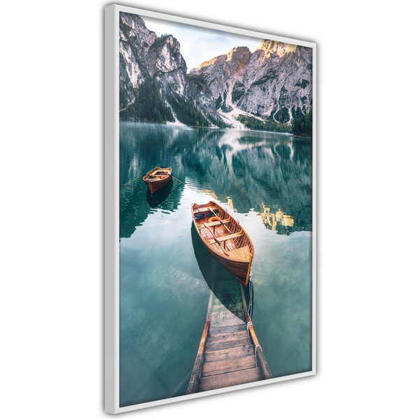 Poster 'Boats In Dolomites'