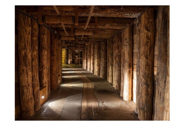 Tapete 'Wooden passage'