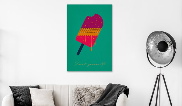 Kunstdruck auf Leinwand 'Treat Yourself Vertical'
